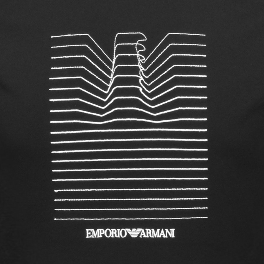 Alternative Image for ProductEmporio Armani Crew Neck Logo T Shirt Black3